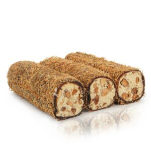 MEGA KADAYIF TOFY KARAMEL BADEMLİ SARMA TÜRK LOKUMU 500 GR