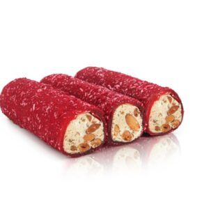 PRENSES FRAMBUAZ BADEMLİ SARMA TÜRK LOKUMU 500 GR