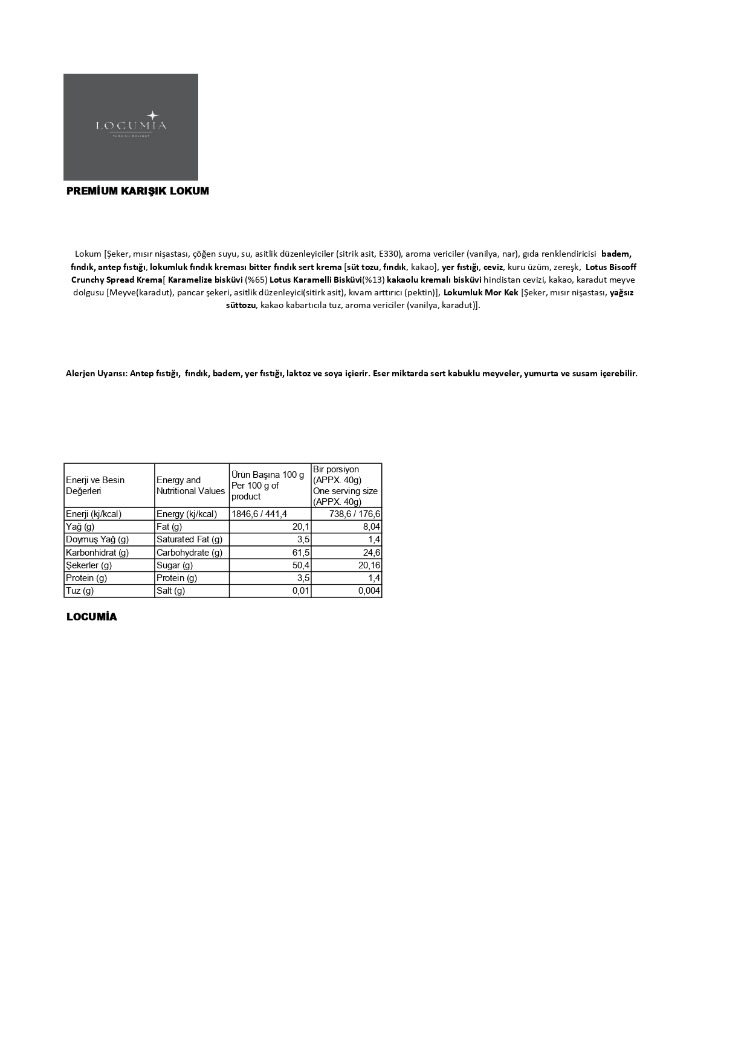 PREMİUM SPECİAL KARIŞIK LOKUM 1 KG - Görsel 4